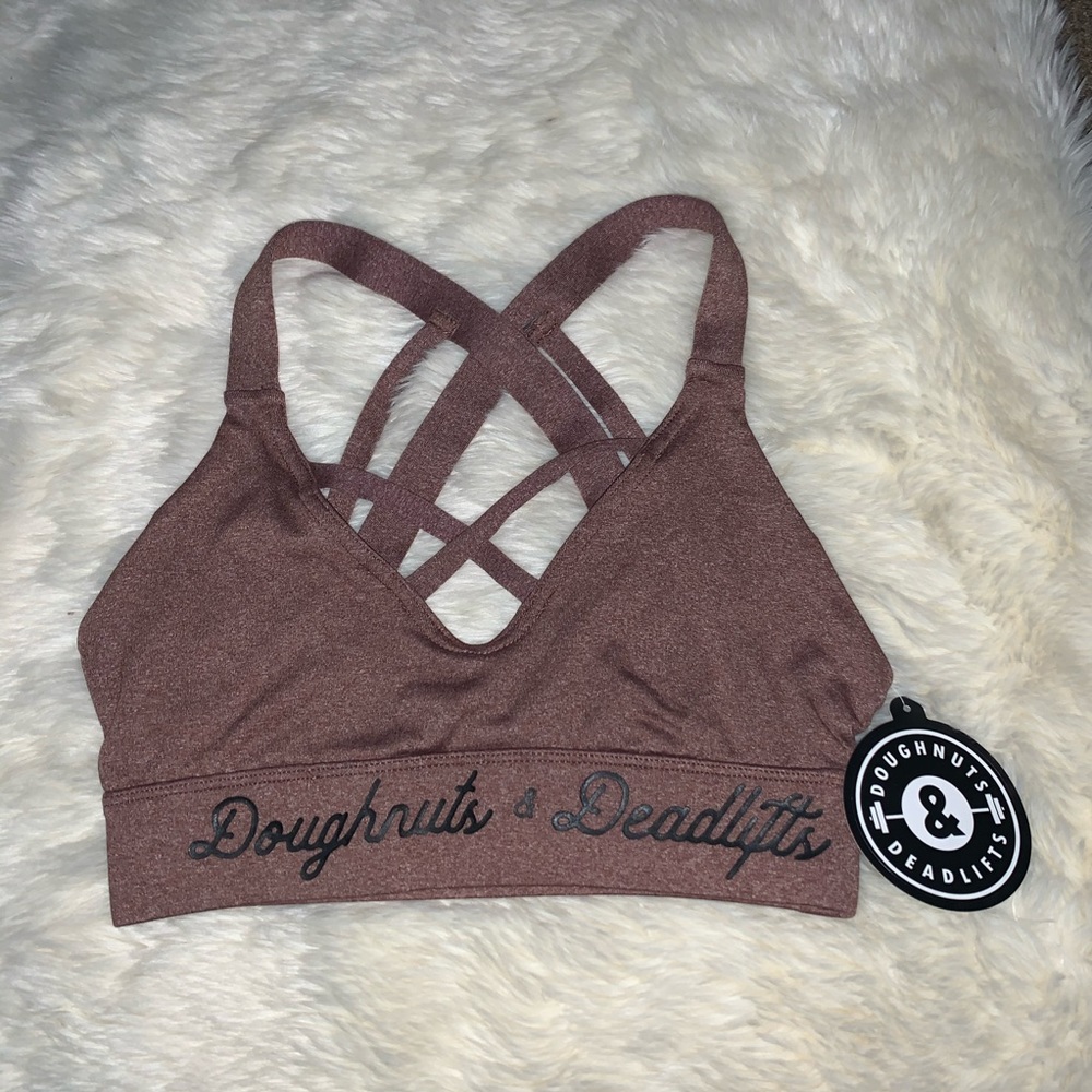 Doughnut And Deadlifts Sports Bra